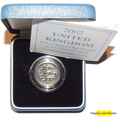 2002 Silver Reverse Proof £1 - Click Image to Close